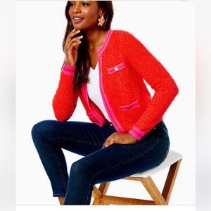 NWT NALAYNA CARDIGAN RUBY RED SIZE MEDIUM